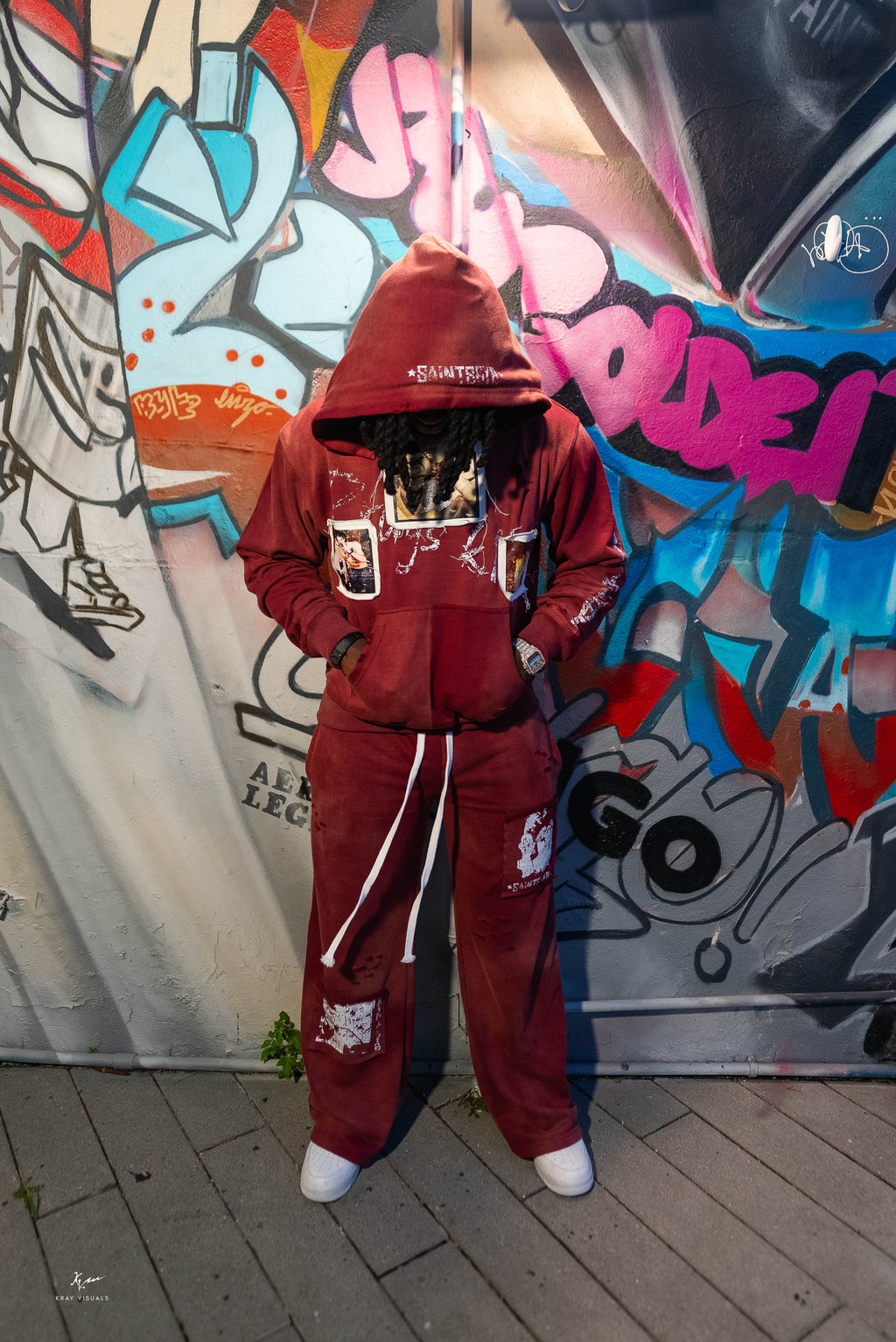 FOREVER RED SWEATSUIT